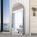 Full Length Mirror, 56"X16" Arch Mirror Floor Mirror with Stand, Black Arched Full Body Standing or Leaning Mirrors for Bedroom, Living Room