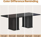 78.7" Rectangular Dining Table for 6/8/10, Kitchen Dinner Table, Black