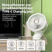 8000Mah Camping Fan Rechargeable Desktop Portable Air Circulator Wireless Ceiling Electric Fan with LED Light Clip-On Home Fan