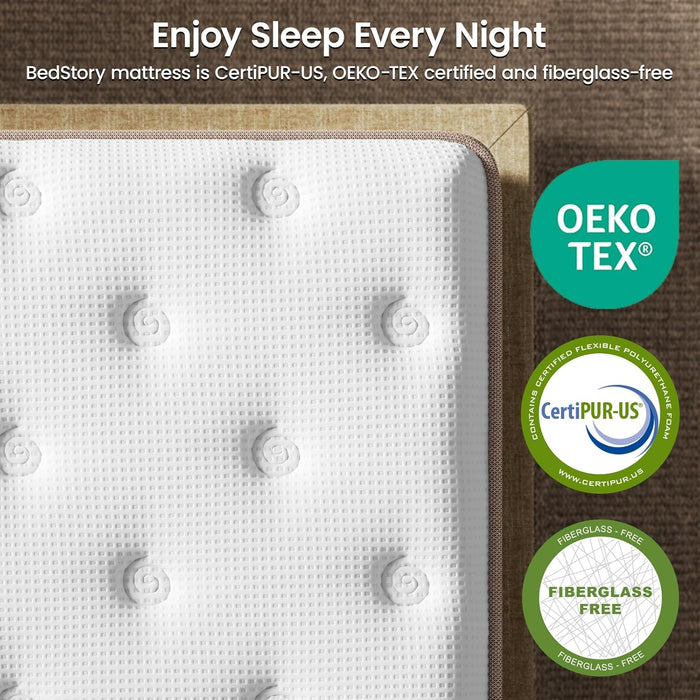 14 Inch Medium Firm Queen Hybrid Mattress with Zoned Support
