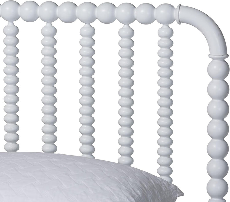 Lucera Bobbin Wood Platform Bed, Full, White