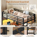 Black Twin Over Twin Bunk Bed SpaceSavingStorageSolution
