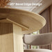 43 Inch Circular Dining Table With SolidWoodPedestal