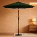 7.5FT Patio Umbrella Table Market Umbrella W/Tilt and Crank, Heavy-Duty Outdoor Umbrellas for Pool, Deck, Garden and Backyard, Dark Green