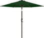 7.5FT Patio Umbrella Table Market Umbrella W/Tilt and Crank, Heavy-Duty Outdoor Umbrellas for Pool, Deck, Garden and Backyard, Dark Green