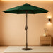 7.5FT Patio Umbrella Table Market Umbrella W/Tilt and Crank, Heavy-Duty Outdoor Umbrellas for Pool, Deck, Garden and Backyard, Dark Green