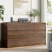 8 Drawer Dresser for Bedroom, 55"Chest of Drawer with Power Outlet