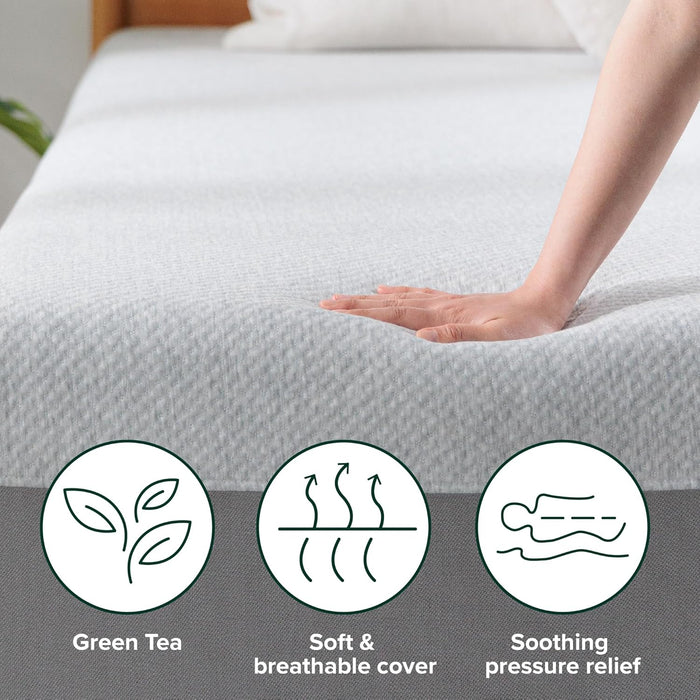 10 Inch Ultima RV Memory Foam Mattress [New Version], Short Queen, Fiberglass Free, Medium Firm Feel, Breathable Memory Foam, Certified Safe Foams & Fabric, Mattress in a Box