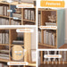EightCube Organizer Bookcase Stackable Open Shelf Oak