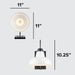 Asher Hamilton Hawthorne Outdoor Wall Lamp | White Finish | 11X11 Inch Exterior Wall Sconce | Wet Rated | E26 Bulb Compatible | Metal Construction for Porch, Patio, Garage (White, 11-Inch)