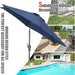 7.5Ft Patio Umbrella, Outdoor Umbrella Aluminum Market Table Umbrellas with Tilt, Crank and Sturdy Ribs for Lawn, Garden, Backyard and Pool