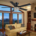 Crystal Ceiling Fan Fandelier with Lights-Modern Ceiling Fan(52" Black)