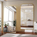 Oversized Full Length Mirror 76"X34" Arched Floor Standing Mirror
