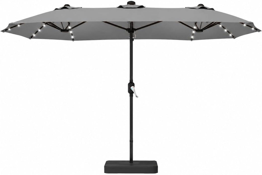 Patio Double-Sided Umbrellas with Base