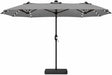 Patio Double-Sided Umbrellas with Base