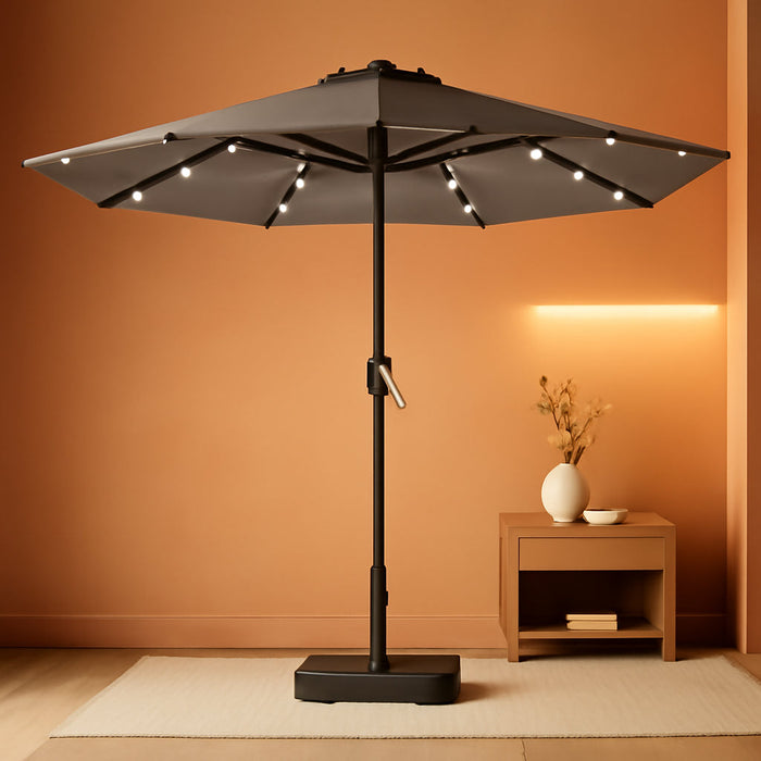 Patio Double-Sided Umbrellas with Base