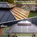 10' X 12' Outdoor Wood Gazebo,Metal Hardtop Gazebo,Color DIY Permanent Pavilion with Galvanized Steel Double Roof for Backyard, Garden(Windproof, Snow-Load Bearing, Waterproof, Rustproof)