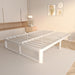 12 Inch Queen Bed Frame, Heavy Duty Steel, No Box Spring, White
