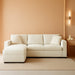 Beige 96 Inch Modular Sectional Sofa PlushCorduroy