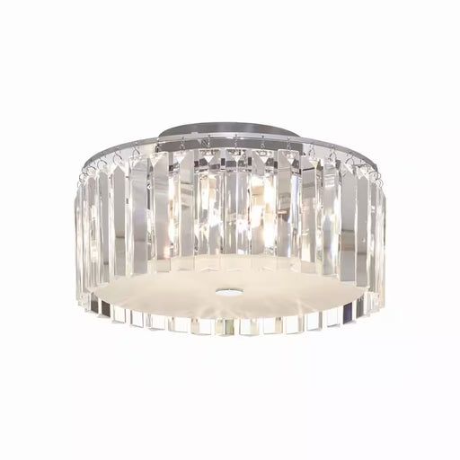 Glam 12 In. 5-Light Frosted Glass LED Flush Mount