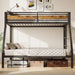 TwinOverFull Bunk Bed With Industrial Guardrail System