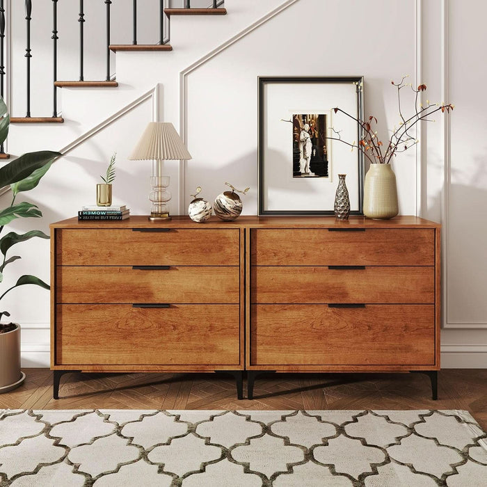 30 inch dresser Cozy Home Modern 3 Drawer Dresser with Ball Bearing Slide, Black, Adult Unisex, Size: 3-Drawers