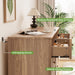 Fluted 6 Drawers Dresser, 54" Wide Modern Chest of Drawers with round Corners, Wooden Dresser TV Stand, Wood Drawer Organizer for Bedroom, Living Room, Hallway