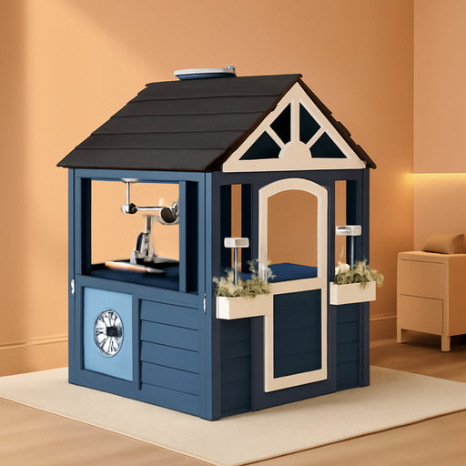 Quality Cedar Outdoor Playhouse With Kitchen Accessories
