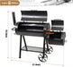 Heavy-Duty Charcoal Outdoor Smoker Grills, Extra Large Offset Smoker (941 SQ.IN. Cooking Area), Charcoal Grill & Smoker Combo for BBQ Patio Cooking