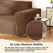 Sofa-In-A-Box, Memory Foam 3-Seater Couch, No Installation & Easy to Transport, Deep Seat Modern Sofa with Corduroy Fabric, Couch for Living Room, Bedroom, Apartment, Home Office, Brown