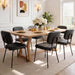 Dining Chairs Set of 6, Upholstered Kitchen Chairs, Black