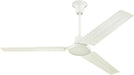 7840900 Industrial 56-Inch Three-Blade Ceiling Fan with J-Hook Installation System, White, Wall Control