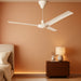 7840900 Industrial 56-Inch Three-Blade Ceiling Fan with J-Hook Installation System, White, Wall Control