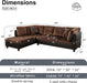 2-Piece L-Shape Microfiber Sofa Set with Chaise