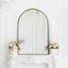 Antique Gold Arched Wall Mirror 24" X 36"