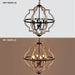 6-Light Farmhouse Chandelier for Dining Room Wood Pendant Lighting