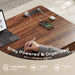 55'' Farmhouse L Shaped Standing Desk with Outlets and Drawers