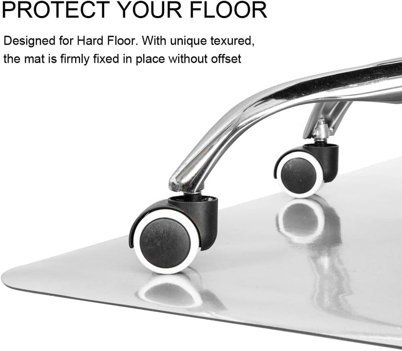 Clear Chair Mat for Hard Floors 36 X 48 Inches Transparent Floor Mats Wood/Tile Protection Mat for Office & Home (36" X 48" Rectangle)