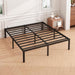 16 Inch Full Bed Frame, under Bed Storage, Black