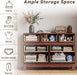 Walnut 7 Drawer Dresser for Bedroom, 47" Wide Chest of Drawers