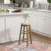 Zeke Grey Wash 24" Counter Stool with round Seat