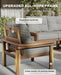 3-Piece HDPE Outdoor Patio Furniture Conversation Set