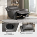 Rocker Recliner Chair, Reclining Rocking Chair, Home Theater Reclining Seat, Manual Recliner Seat for Living Room, Nursery, Bedroom, Office, Apartment, Grey