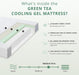 Twin Mattress - 8 Inch Green Tea Memory Foam Mattress- Twin Mattresses in a Box - Certipur-Us Certified Fiberglass Free - Gel Layer - Medium Firm - 75" X 38"