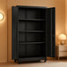 IndustrialGrade 73Inch Black Garage Cabinet Durable