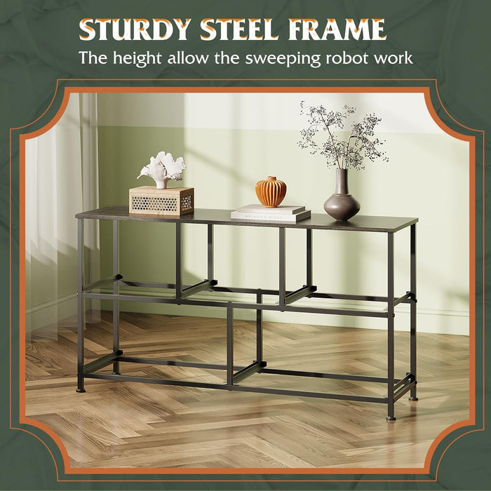 Dresser for Bedroom with 5 Drawers, Wide Chest of Drawers, Fabric Dresser, Storage Organizer Unit with Fabric Bins for Closet, Living Room, Hallway, Charcoal Black Wood Grain Print