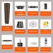 Ceiling Fans with Lights, 42 Inch Ceiling Fan with Light with App/Remote Control, 6000K Dimmable LED, Modern Flush Mount Ceiling Fan for Indoor Bedroom Living Room, DC Reversible, Black