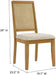 Arlo Dining Chairs, Natural Natural Heathered Weave Light Beige