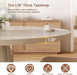 47 Inch round Dining Table for 4-6, Pedestal Kitchen Dinner Table White