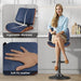 Swivel Bar Stools 2PCS, Adjustable Bentwood Barstools for Kitchen Counter | Modern PU Leather Upholstered Bar Chair with Back and Footrest, for Kitchen Island, Bar, Dining Room, Navy